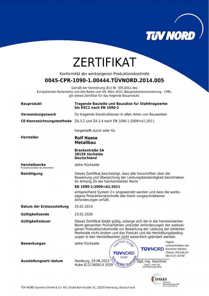 Zertifikat